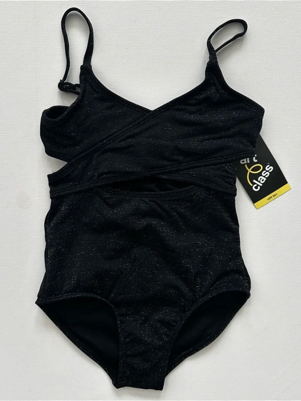 art class Black Sparkle One-Piece Swimsuit Size (6/7)